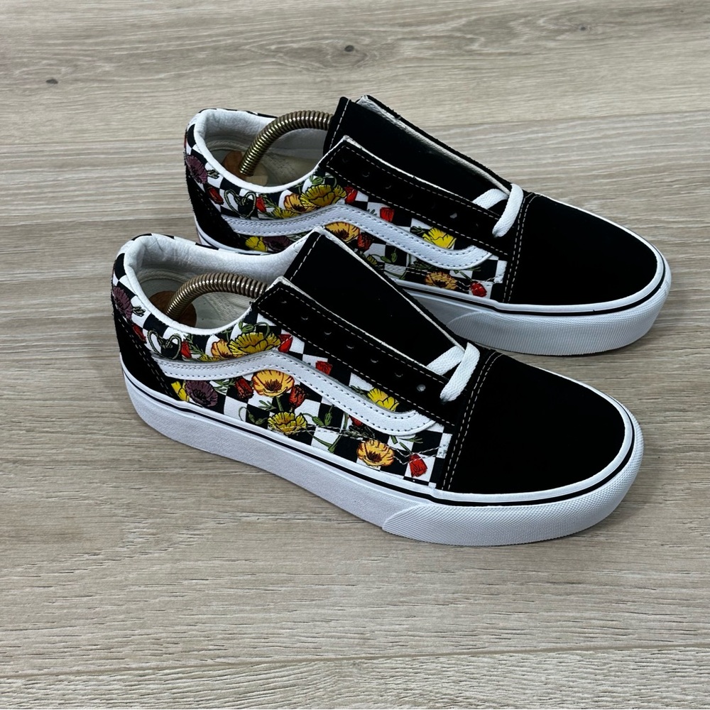 Vans Platform shoes in Poppy Checkerboard